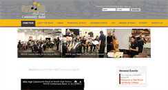 Desktop Screenshot of milehighcommunityband.org